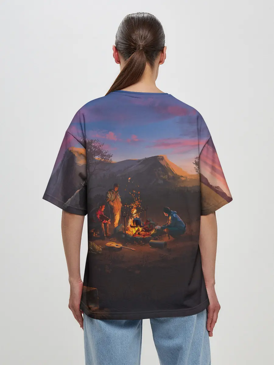 Женская футболка оверсайз / ATOM RPG