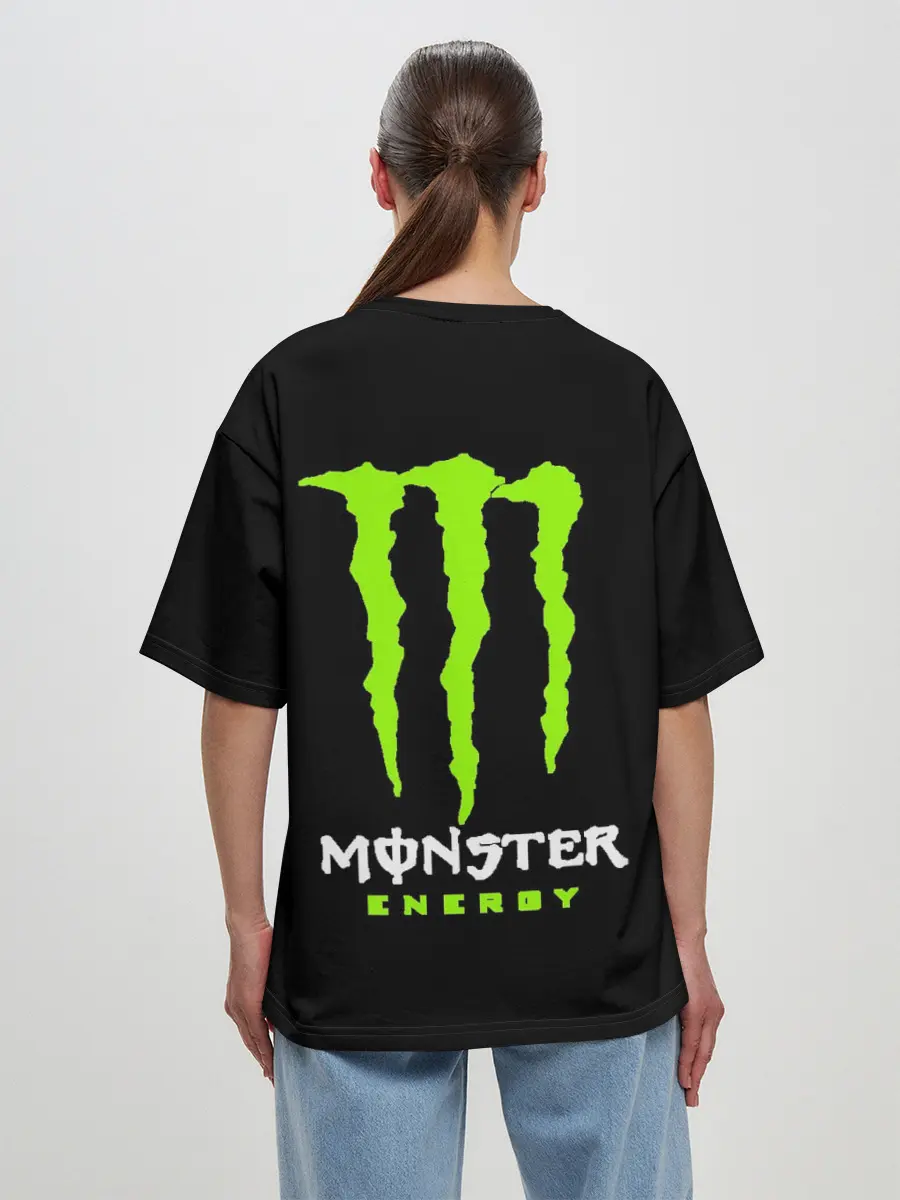 Женская футболка оверсайз / MONSTER ENERGY