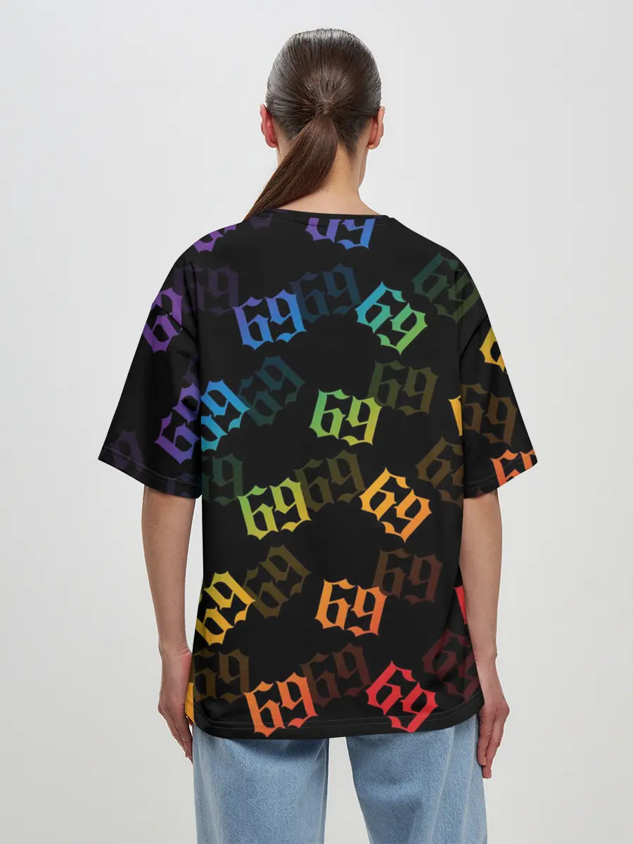 Женская футболка оверсайз / 6IX9INE