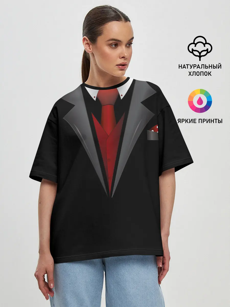 Женская футболка оверсайз / Жених