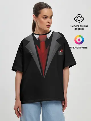 Женская футболка оверсайз / Жених