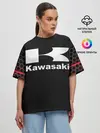 Женская футболка оверсайз / KAWASAKI | КАВАСАКИ