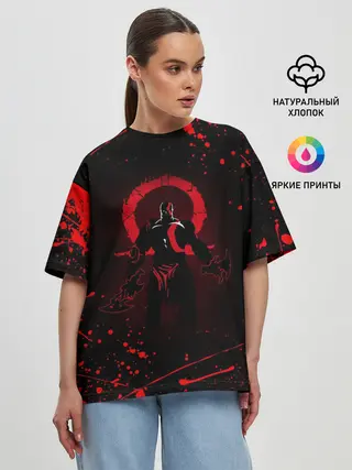 Женская футболка оверсайз / GOD OF WAR