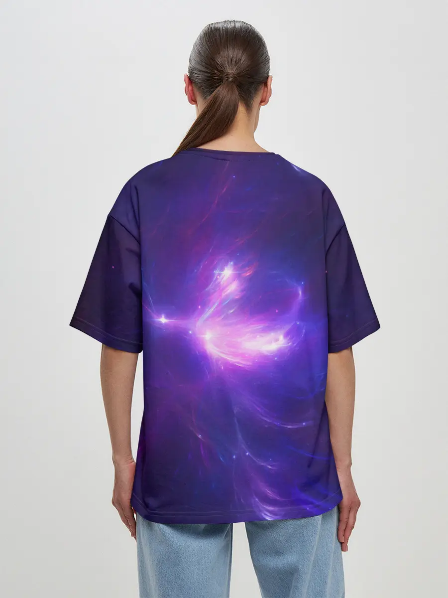 Женская футболка оверсайз / Абстракция