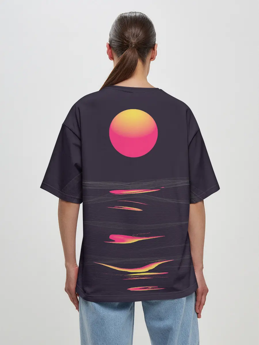 Женская футболка оверсайз / Абстракция