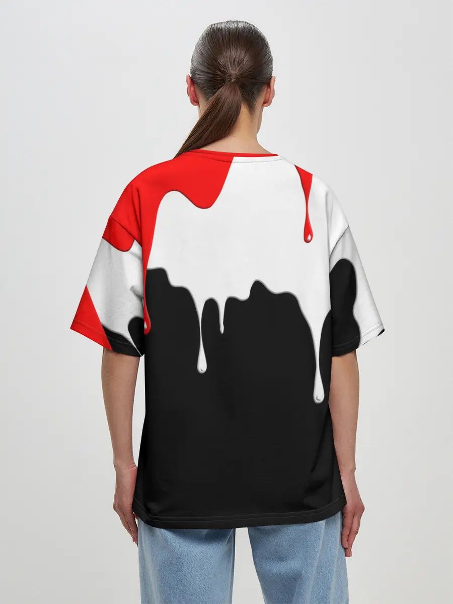 Женская футболка оверсайз / ПОДТЁКИ.