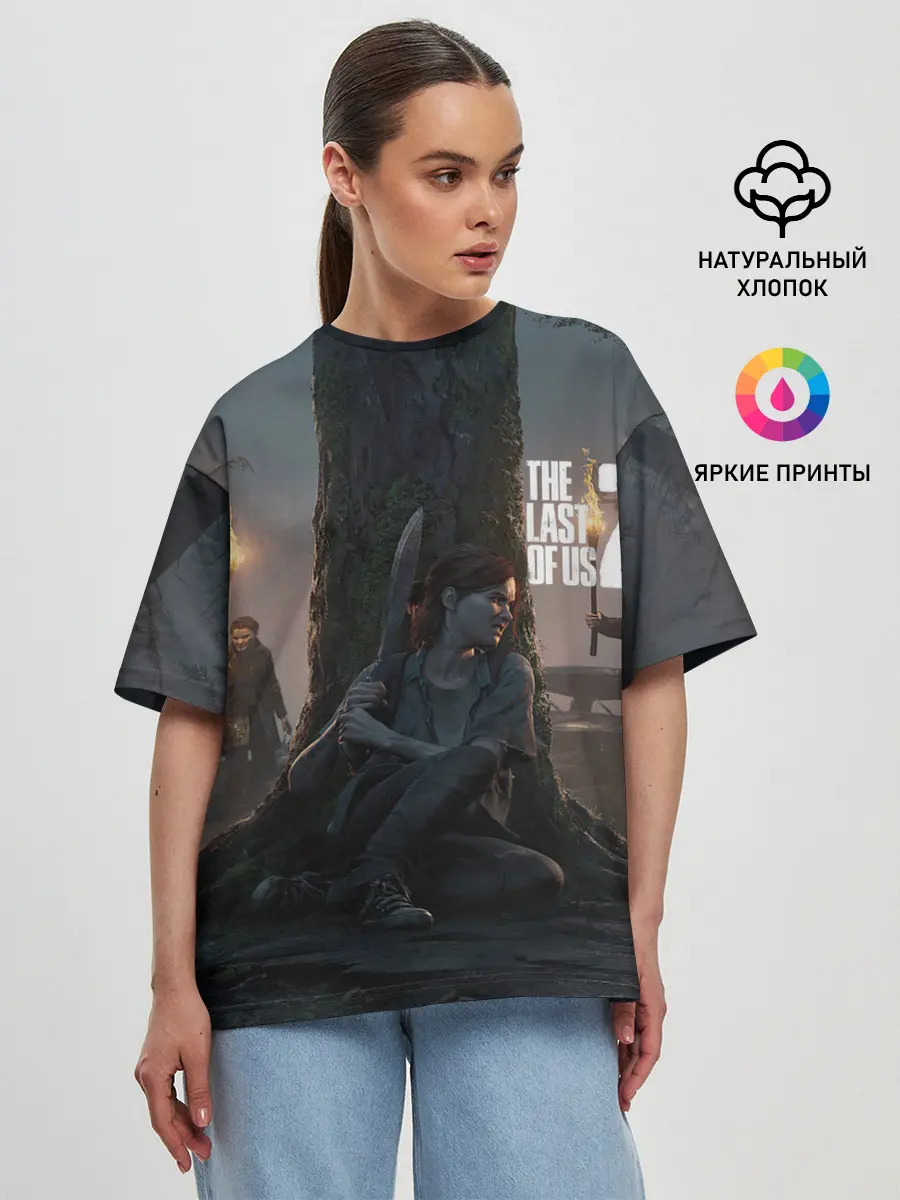 Женская футболка оверсайз / The last of us 2