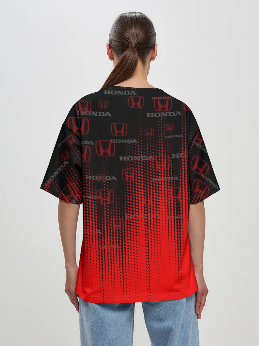 Женская футболка оверсайз / HONDA