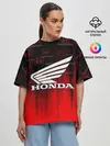 Женская футболка оверсайз / HONDA