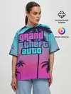 Женская футболка оверсайз / GTA