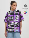Женская футболка оверсайз / Marshmello Style