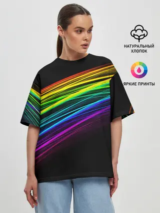 Женская футболка оверсайз / АБСТРАКЦИЯ