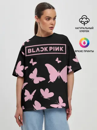 Женская футболка оверсайз / BlackPink