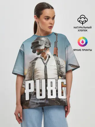 Женская футболка оверсайз / PUBG