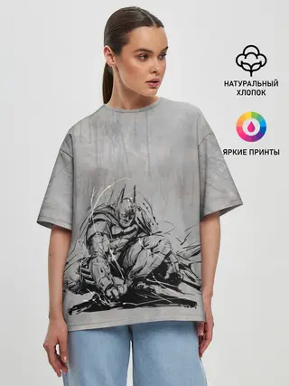 Женская футболка оверсайз / Batman: Arkham Knight