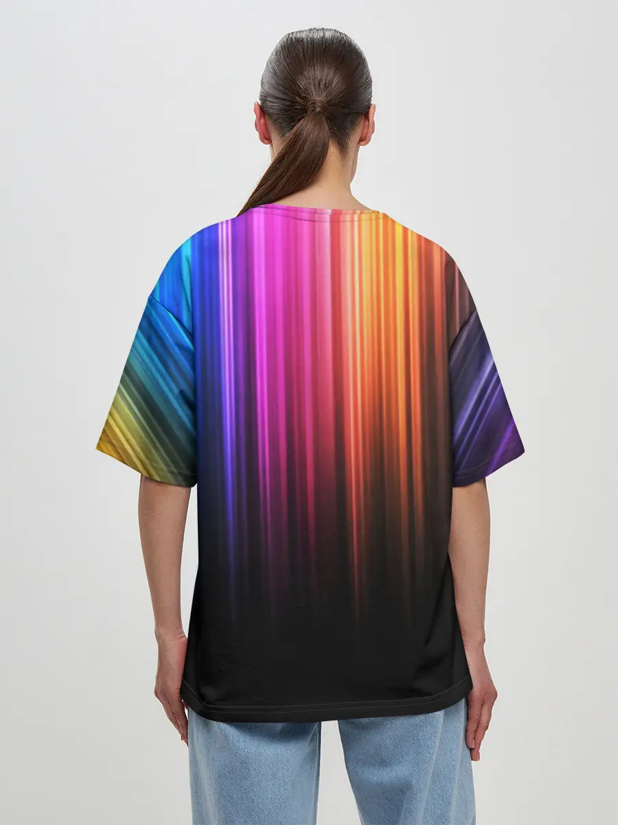 Женская футболка оверсайз / НЕОНОВЫЙ ЦВЕТ