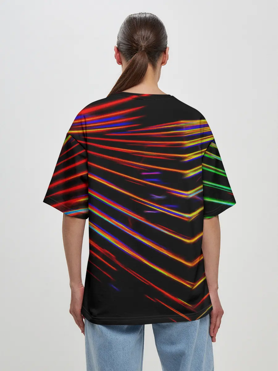 Женская футболка оверсайз / STRIPES COLOR