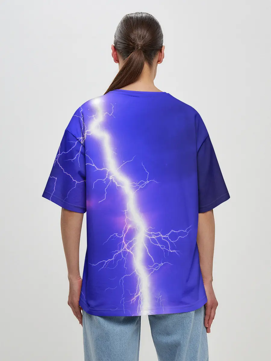 Женская футболка оверсайз / NEON ELECTRIX