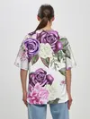 Женская футболка оверсайз / Красивые розы