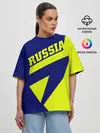 Женская футболка оверсайз / Russia
