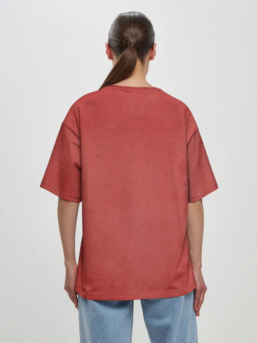 Женская футболка оверсайз / Emblems Fire