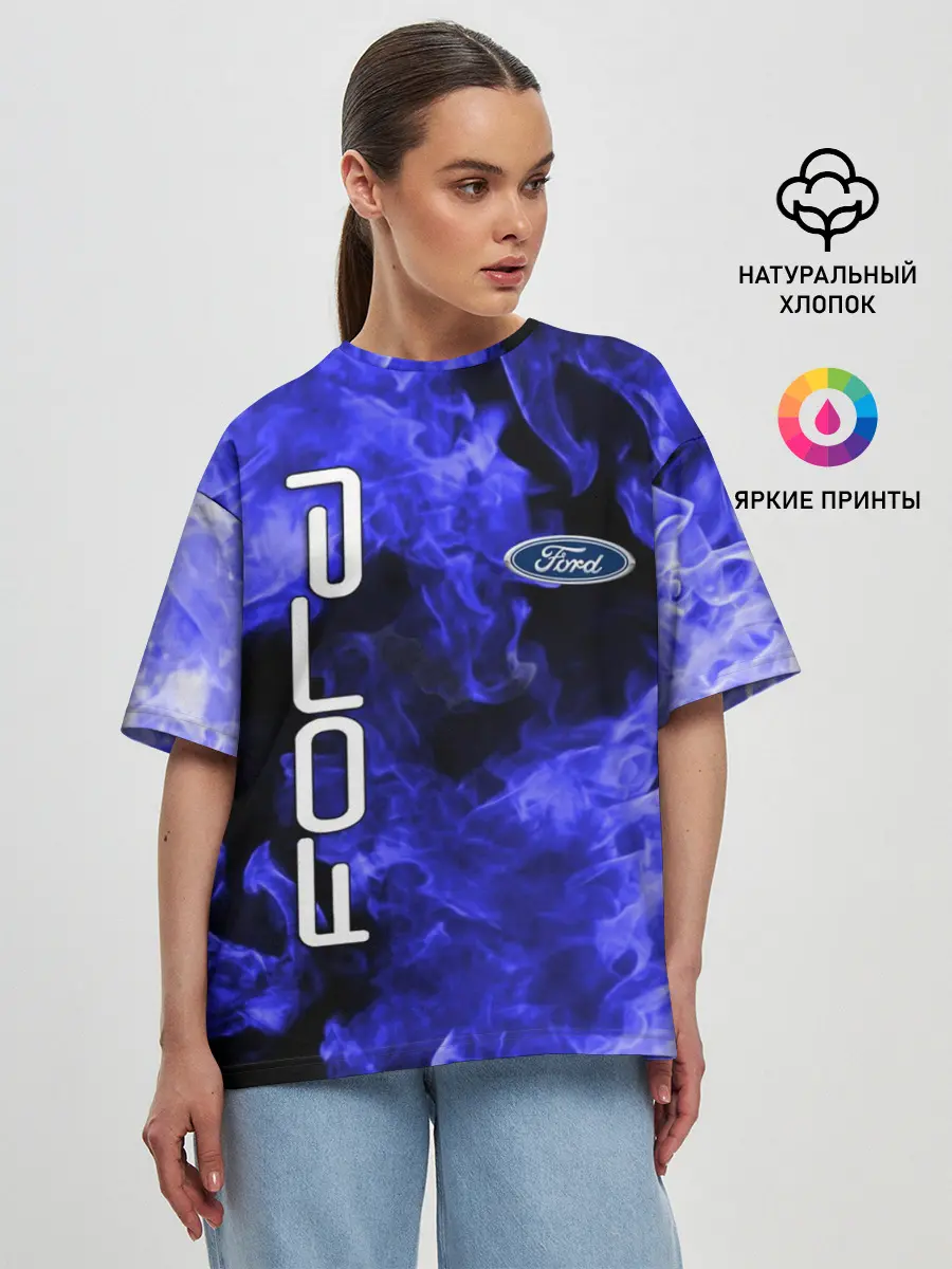 Женская футболка оверсайз / FORD
