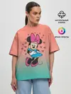 Женская футболка оверсайз / Минни Маус
