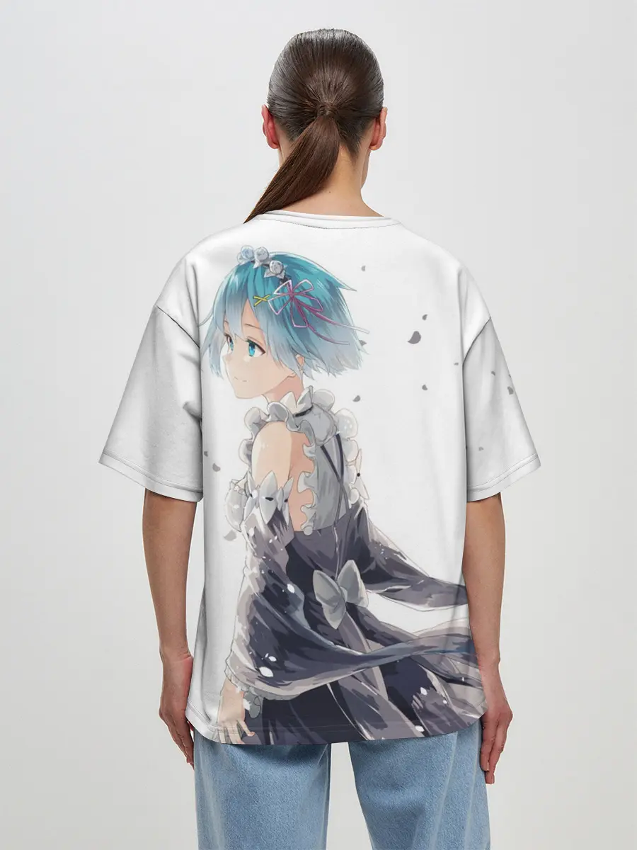 Женская футболка оверсайз / Рем | Rem