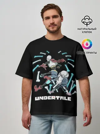 Мужская футболка оверсайз / UNDERTALE