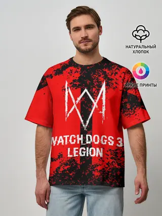 Мужская футболка оверсайз / Watch Dogs: Legion.