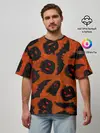 Мужская футболка оверсайз / Halloween print