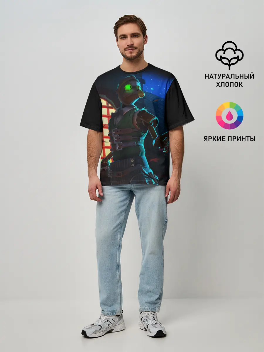Мужская футболка оверсайз / Darwin Project