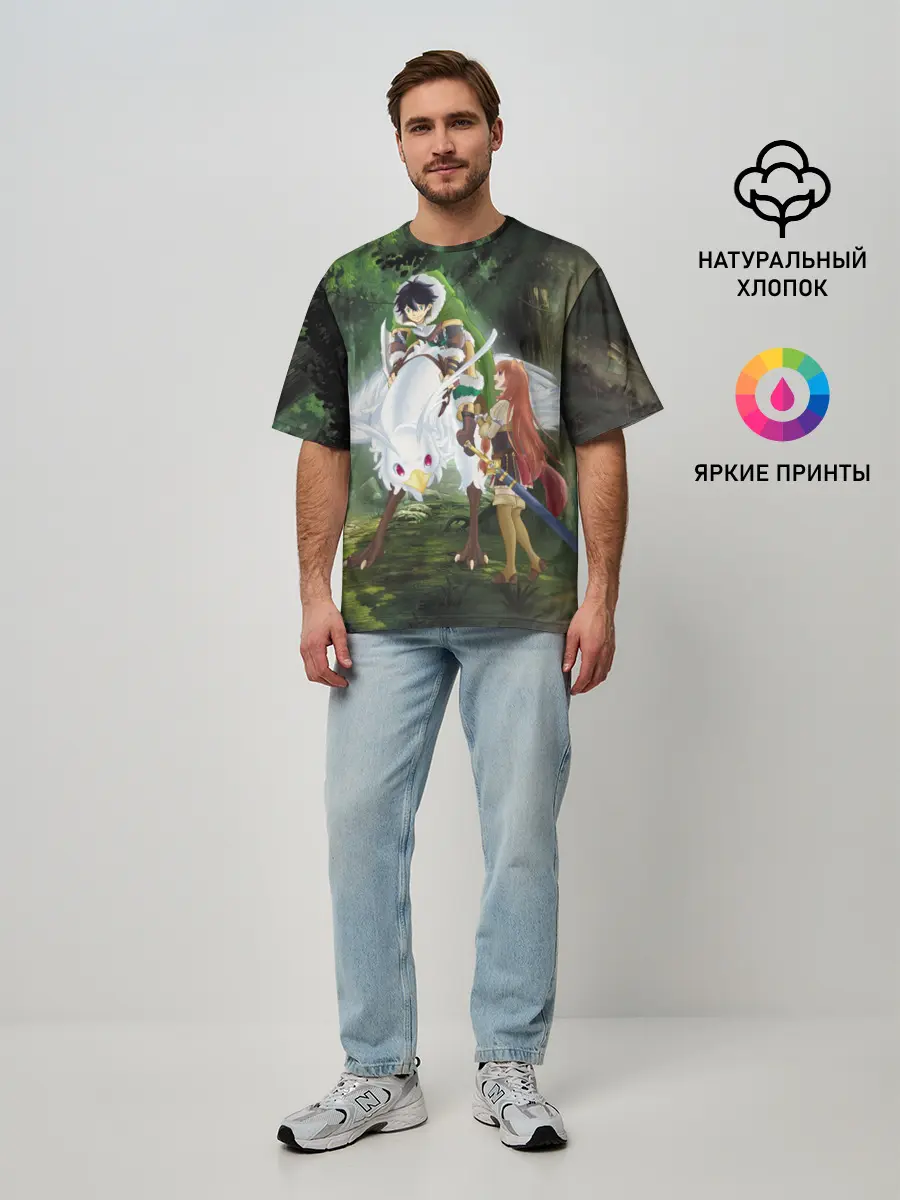 Мужская футболка оверсайз / The Rising of the Shield Hero