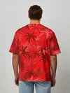 Мужская футболка оверсайз / ПАЛЬМЫ / ТРОПИКИ / ЛЕТО