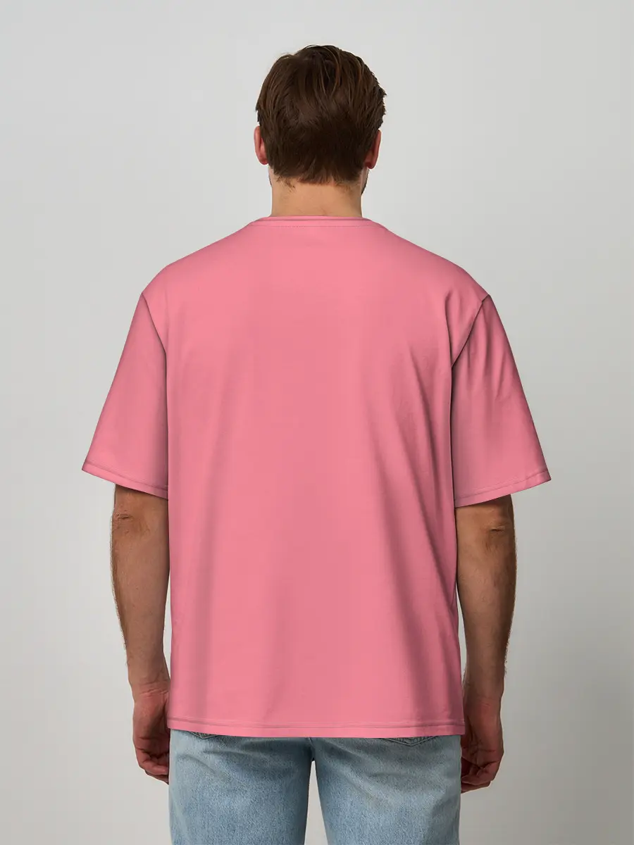 Мужская футболка оверсайз / Радужные губы | Rainbow lips