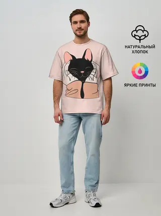 Мужская футболка оверсайз / Любовь