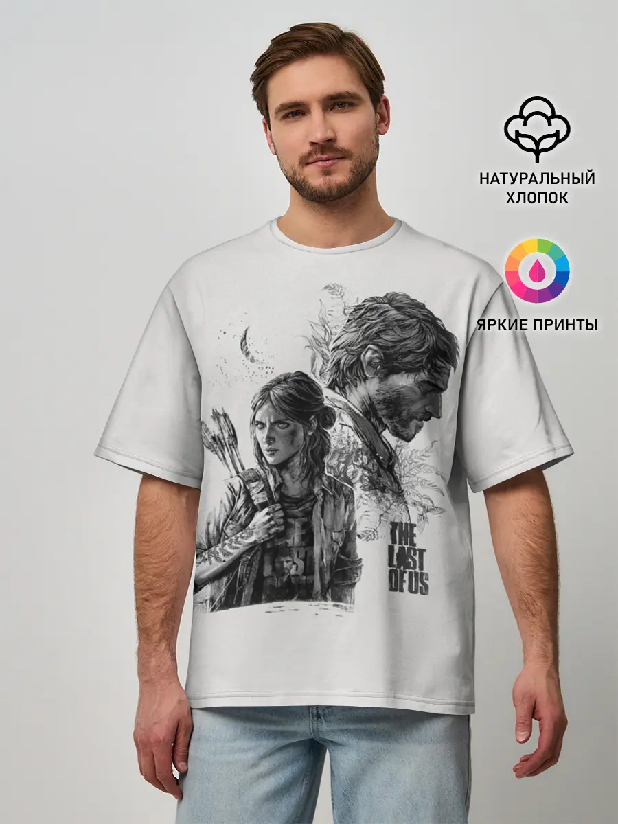 Мужская футболка оверсайз / The Last of Us