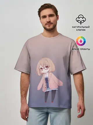 Мужская футболка оверсайз / неуклюжая практикантка