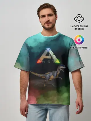 Мужская футболка оверсайз / Ark Survival | Арк Сурвивал