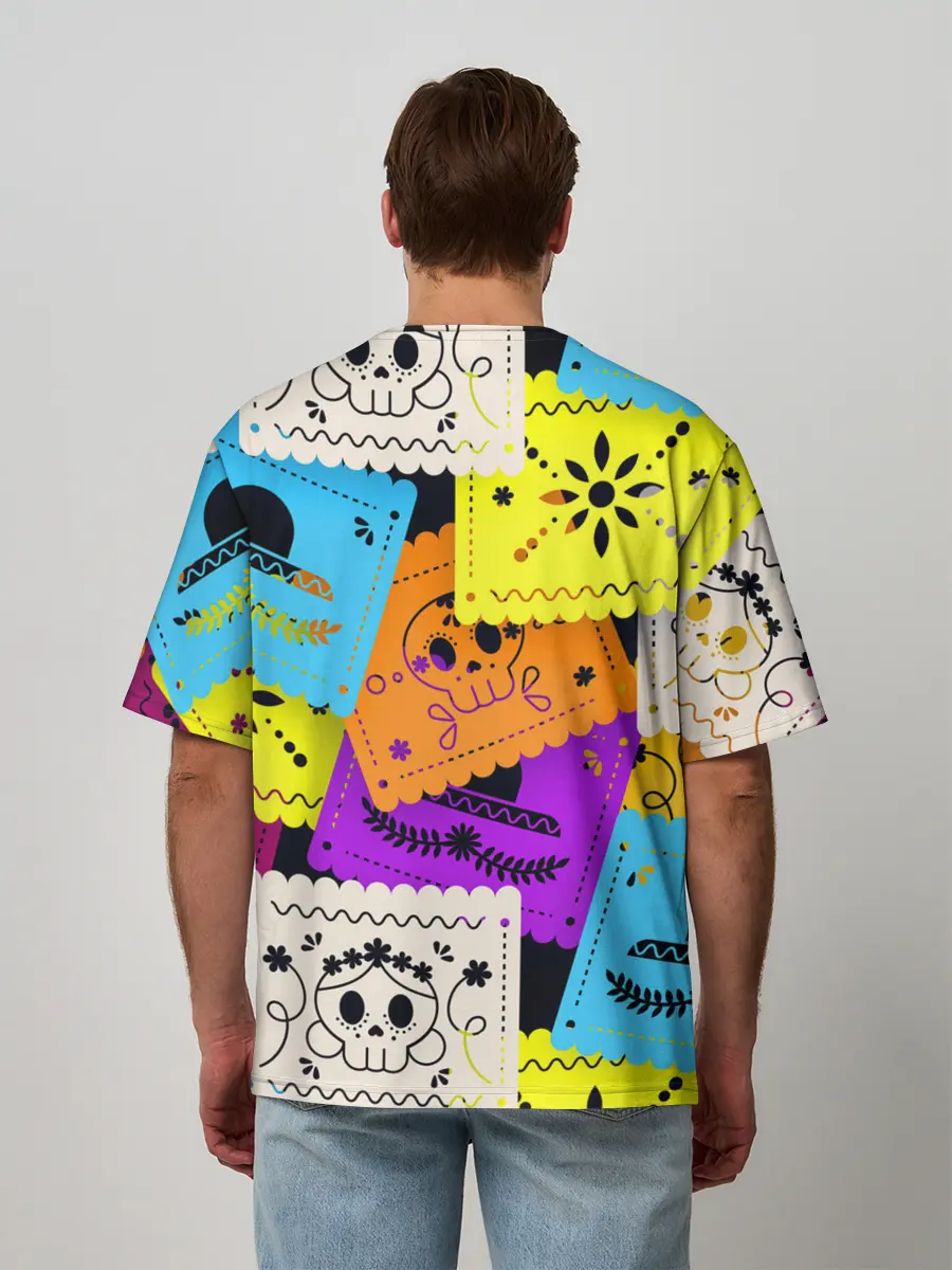Мужская футболка оверсайз / Color pattern
