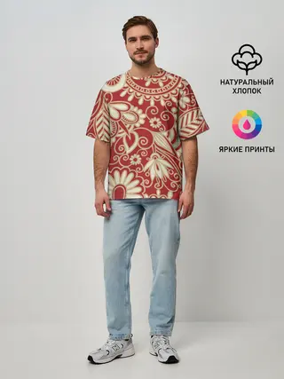 Мужская футболка оверсайз / RUSSIAN TRIP