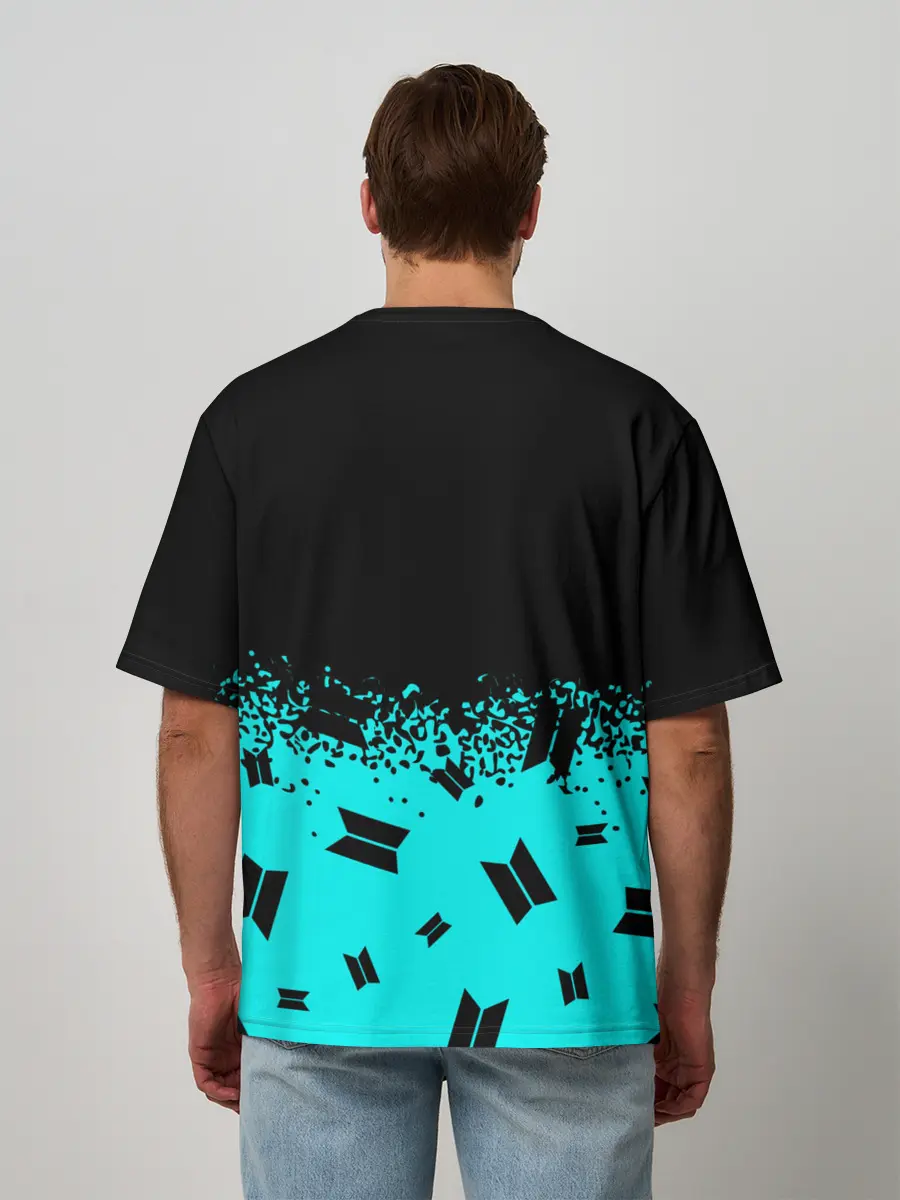 Мужская футболка оверсайз / BTS / БТС