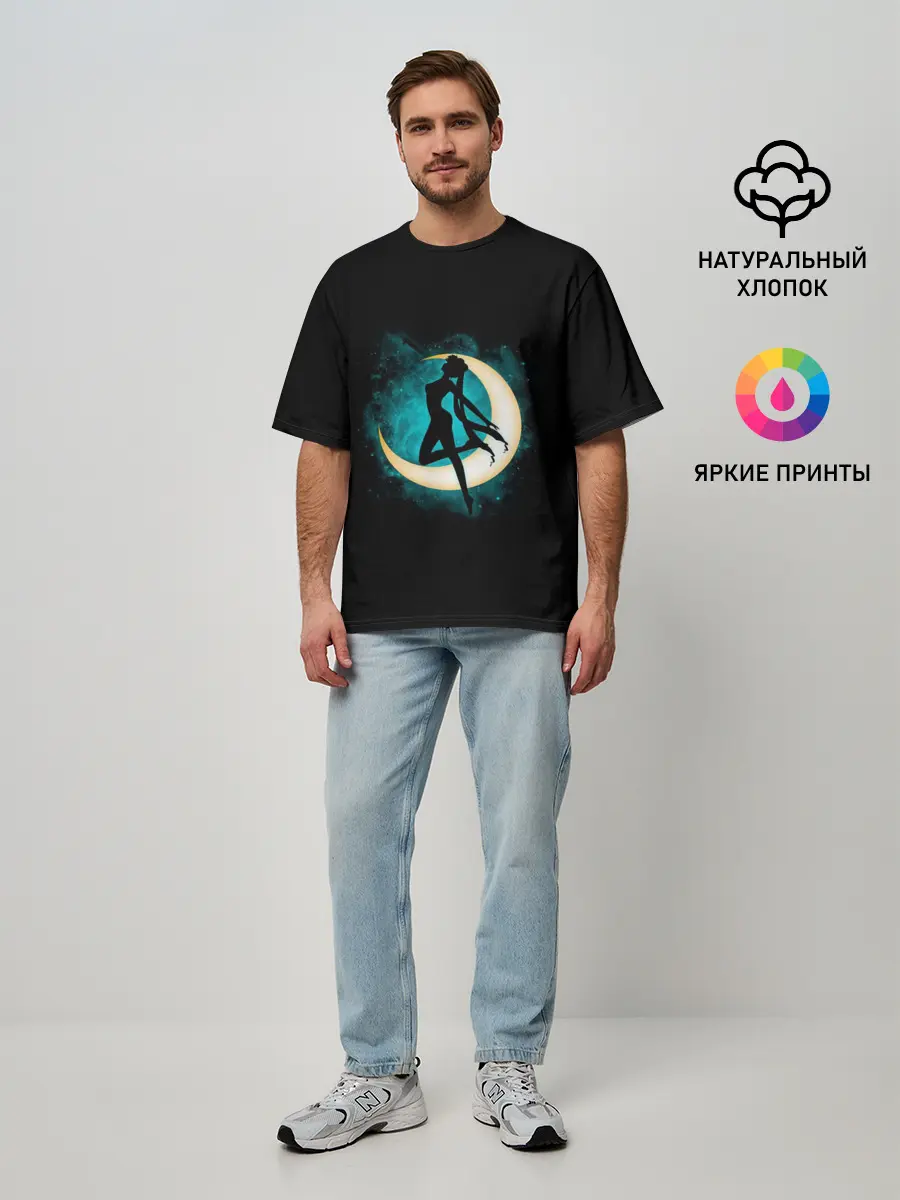 Мужская футболка оверсайз / Sailor Moon