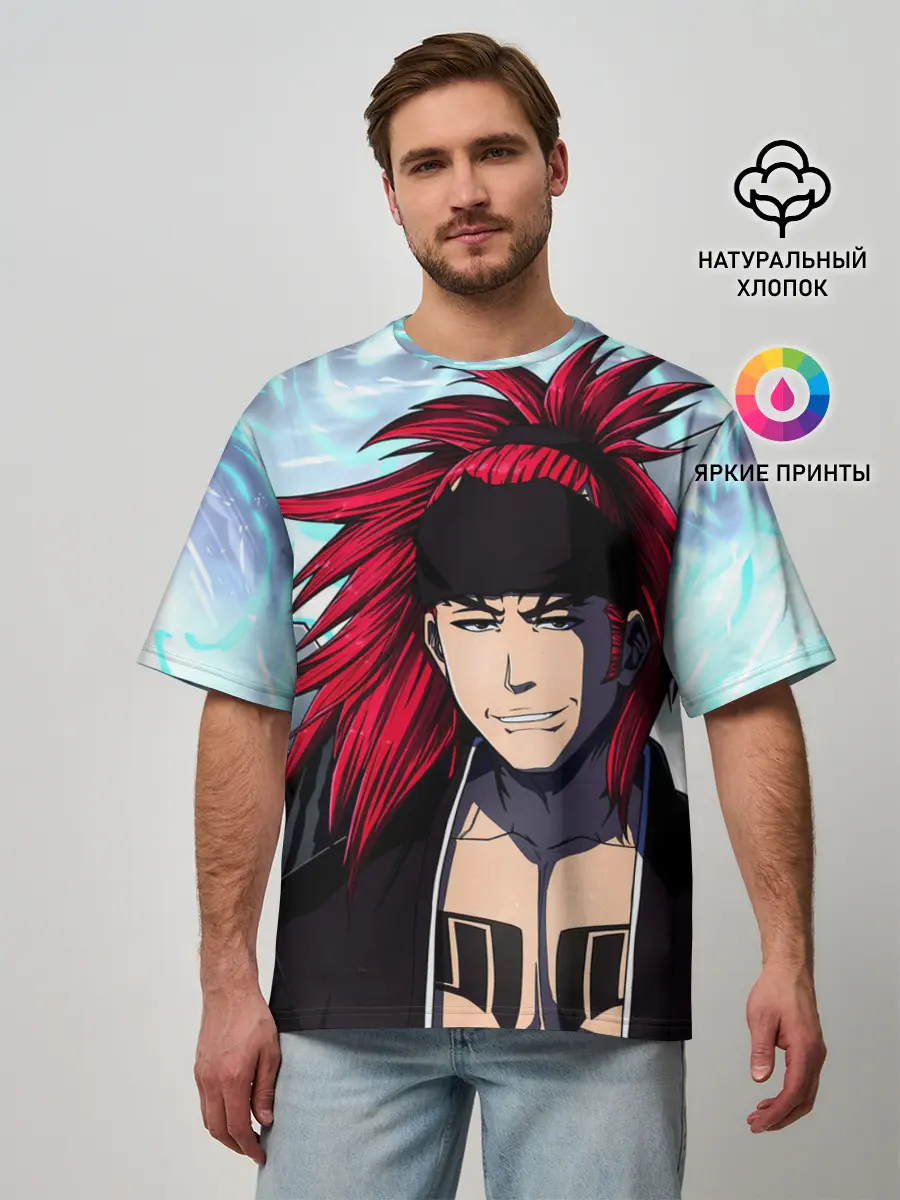 Мужская футболка оверсайз / Рэндзи Абараи Блич