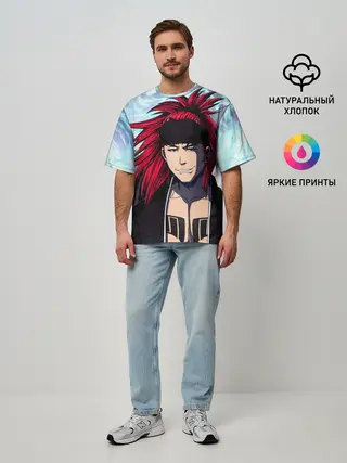 Мужская футболка оверсайз / Рэндзи Абараи Блич