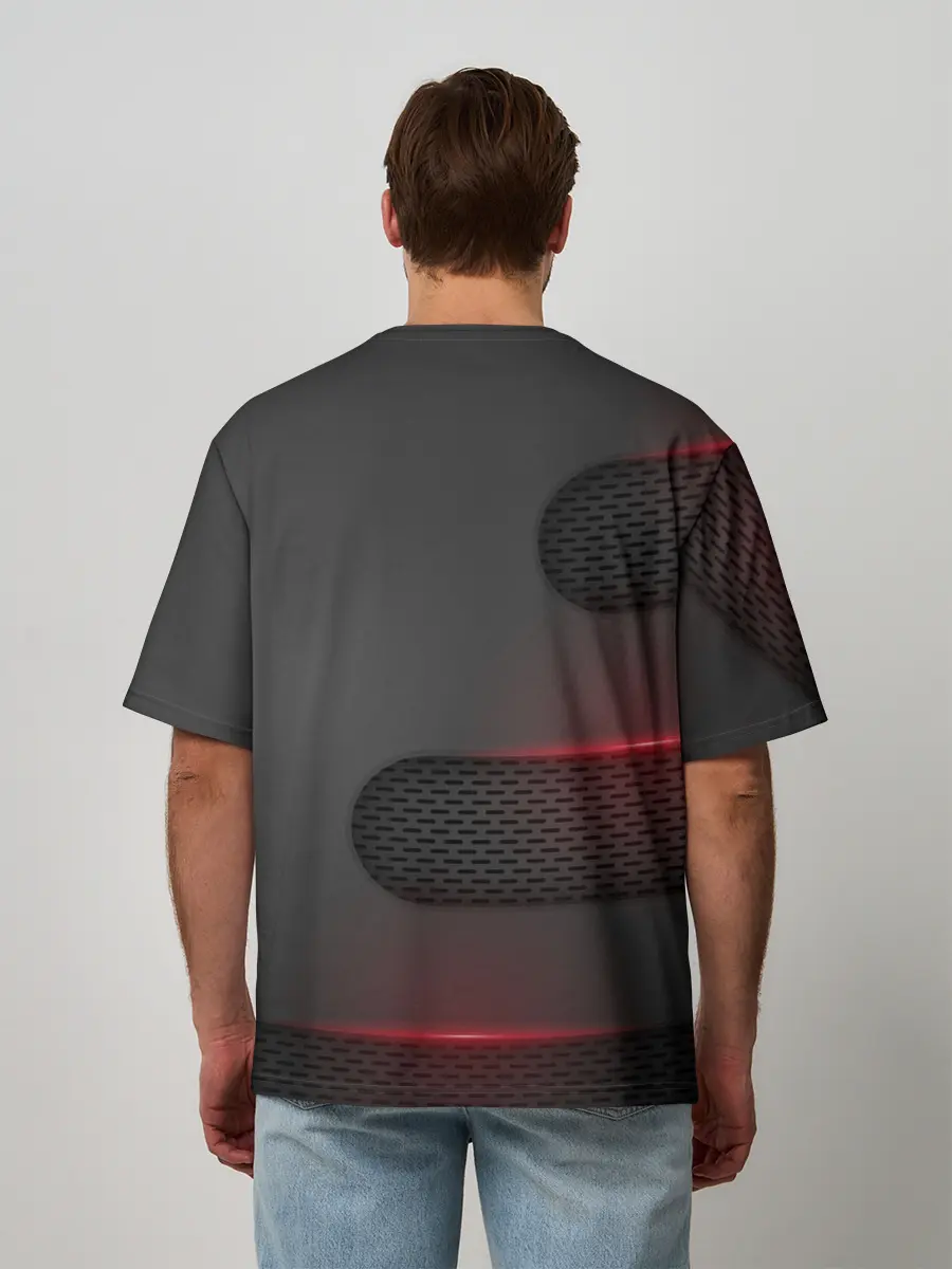 Мужская футболка оверсайз / Mitsubishi