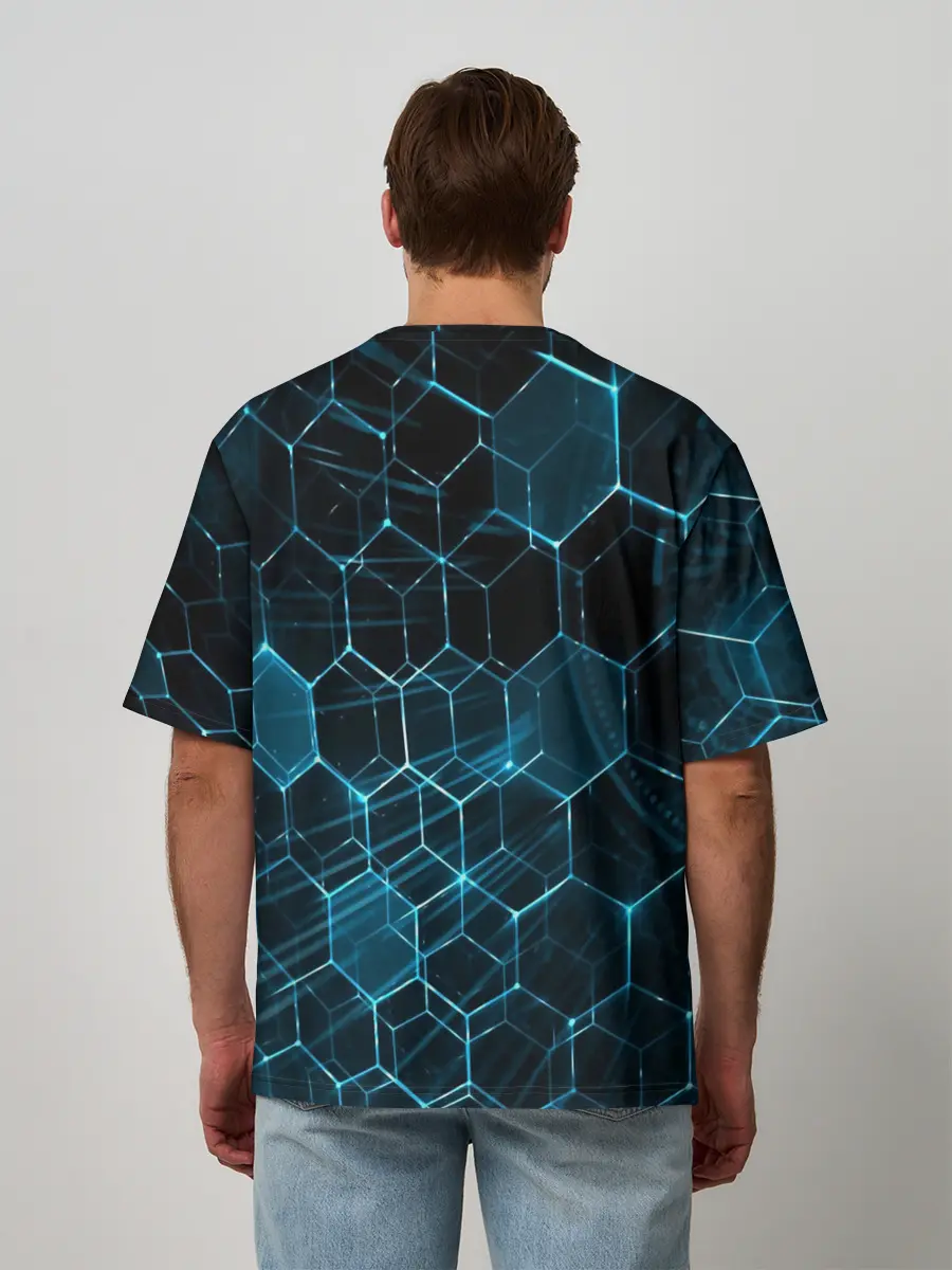 Мужская футболка оверсайз / Броня