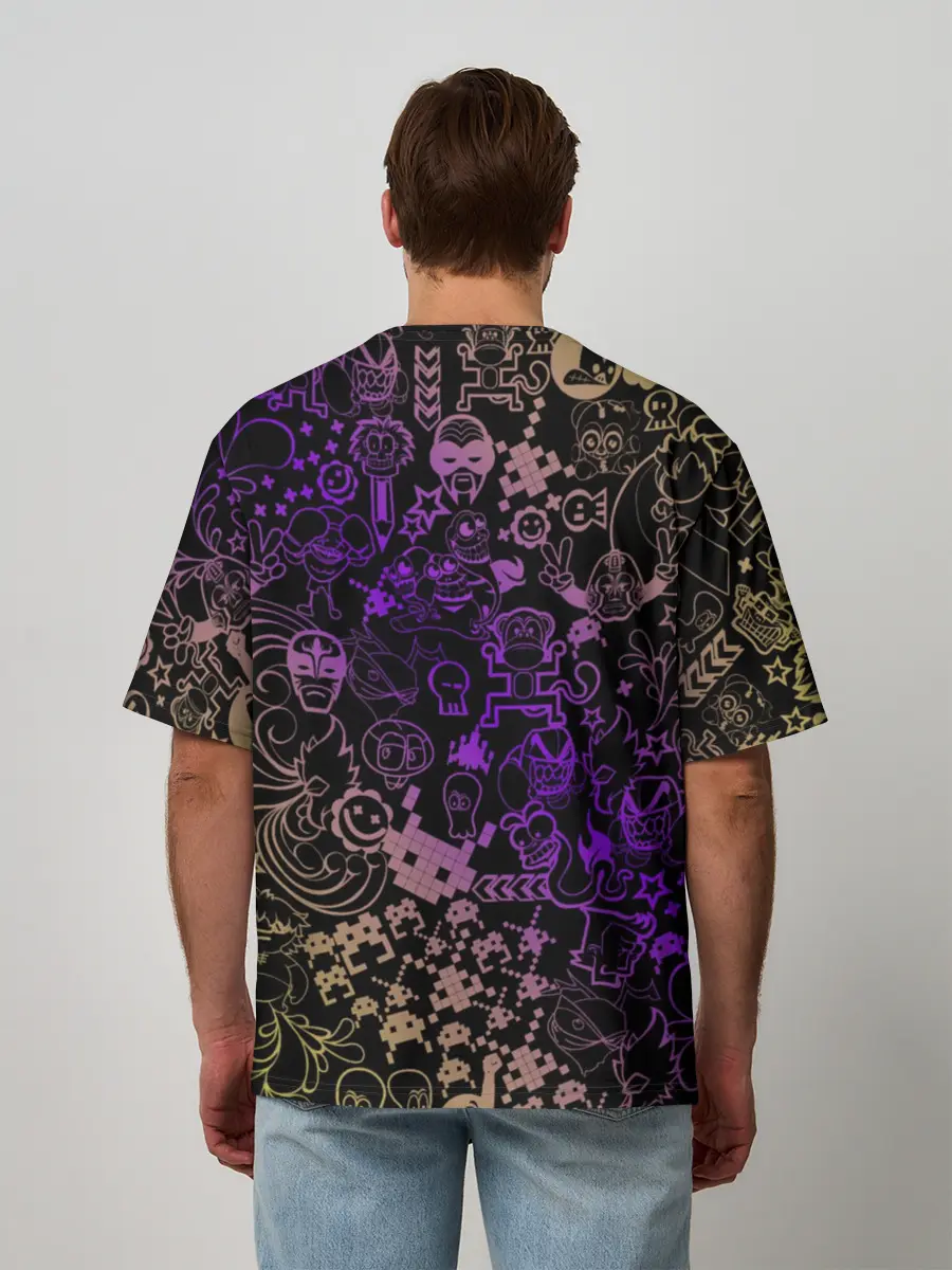 Мужская футболка оверсайз / Игры