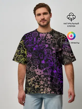 Мужская футболка оверсайз / Игры