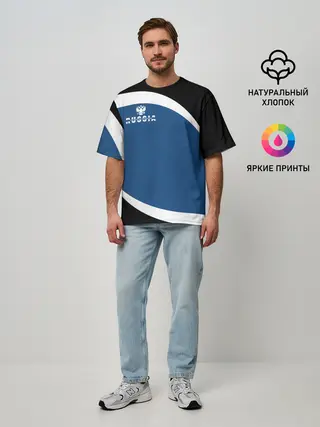 Мужская футболка оверсайз / Russia